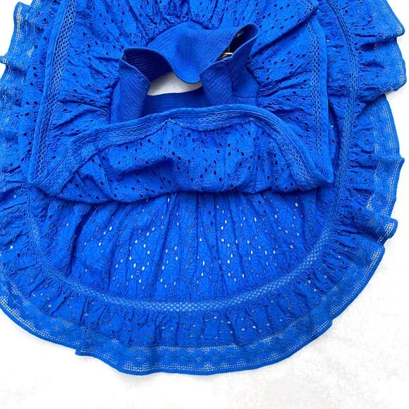 NWT $225 Ramy Brook Umbra smocked eyelet miniskirt XXS - Picture 10 of 10